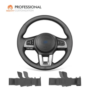DIY Genuine Leather Steering Wheel Wrap for Subaru Outback Legacy Forester 2015 - Foto 1 di 10