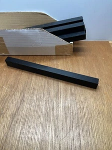 Tivar 1" X 3/4" X 12" UHMW Anti-Static Black Bar Plate Stock Mitsubishi Chemical - Picture 1 of 8