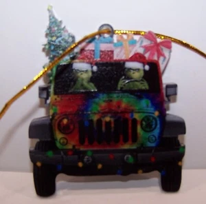 Grinch Off Road Vehicle Ornament Christmas Ornament Plastic MULTICOLORED - Picture 1 of 3