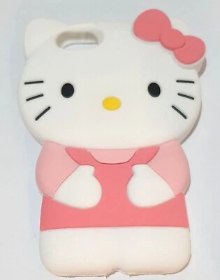 Cover per Iphone 7 HELLO KITTY 3D custodia morbida in silicone antigoccia gomma - Immagine 1 di 2