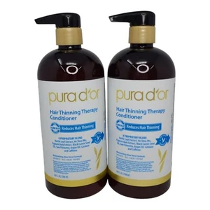 PURA D'OR Dor Hair Thinning Therapy CONDITIONER 2 Packs Jumbo 24 oz. - Picture 1 of 7