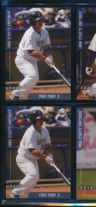 Lot (2) 2010 Grandstand #29 Chun Chen Lake County Captains (FS33) SWSW6