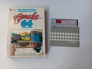 More Then 32 Basic Programs For The Commodore 64 Computer Book W/Disk - Afbeelding 1 van 19