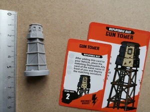 GUN TOWER  MINIATURE(6MM SCALE?)+CARDS/KICKSTARTER/DISTRICT 9 BOARDGAME G984 - Imagen 1 de 1