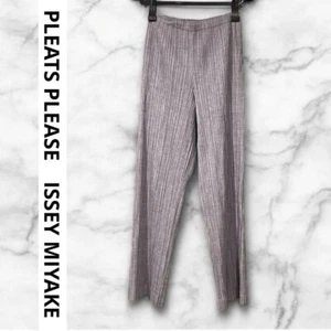 [ISSEY MIYAKE] ISSEY MIYAKE PLEATS PLEASE Straight pants - Picture 1 of 10