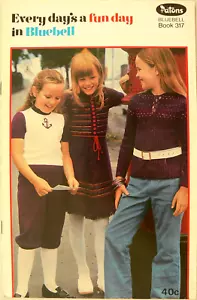 Every day's a Fun Day in Bluebell - Jumper, Shirt, Vest, Dress - Patons 317 C11 - Picture 1 of 12