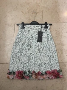 Dolce Gabbana Lace Skirt It 40 Petite - Picture 1 of 7