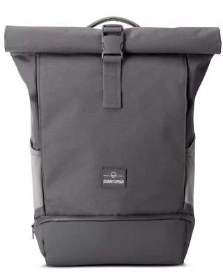 Rucksack Damen & Herren Grau - Allen Medium - Rolltop Mit Laptopfach für Uni ... - Bild 1 von 4