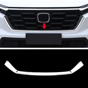 For 2023-2025 Honda CR-V ABS Chrome Car Front Lower Mesh Grille Grill Trim Strip - Picture 1 of 8
