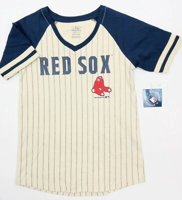 Camiseta MLB Boston Medias Rojas Niñas Jóvenes Manga Corta con Brillante NUEVA Foto 1 de 4