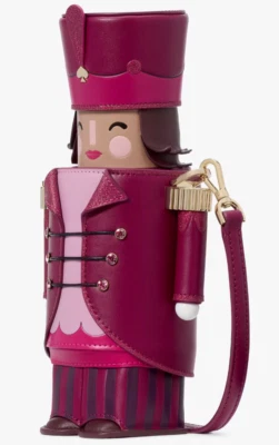 Kate Spade 3D Nutcracker Burgundy Leather Crossbody Bag KJ074 NWT Collectible FS - Image 1 of 4
