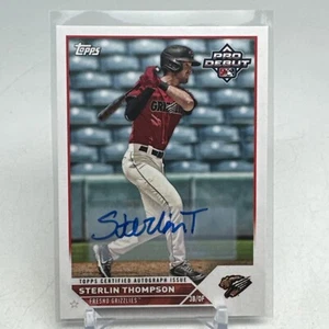 2023 STERLIN THOMPSON Topps Pro Debut Prospect Auto #PD-185 Colorado Rockies - Picture 1 of 3