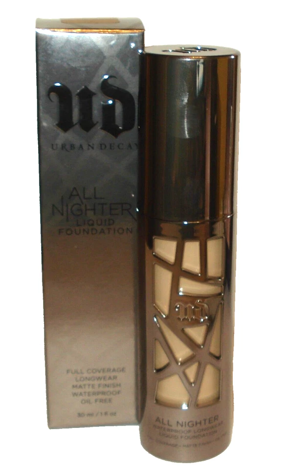 Urban Decay Naked All  Nighter Liquid Foundation  # 1.0  -  Full Size  NIB - Image 1 of 1