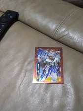 Sam Mills Carolina Panthers Signed Topps Finest Card NFL HOF