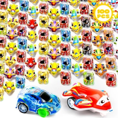 Buauty 100 Pcs Toy Cars Mini Pull Back Cars, Party Favors for Kids, Small Rac... - Image 1 of 4