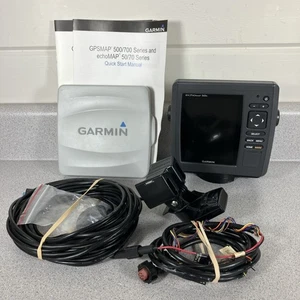 Garmin echoMAP 50s GPS Gráfico Plotter Buscador de Peces Pantalla Transductor Set Barco - Imagen 1 de 22