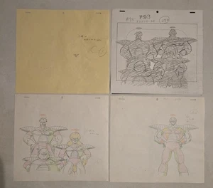 Dragon Ball Z Production Art Drawings - Genga - Ginyu Force - Jeice Recoome DBZ - Bild 1 von 4