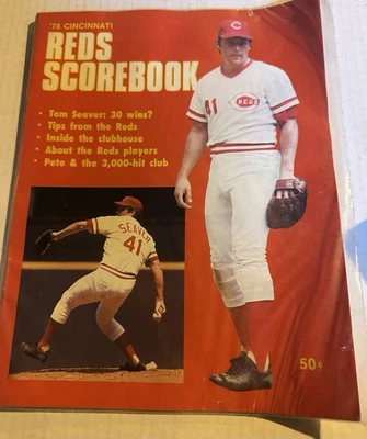 Cincinnati Reds Scorebook / Program - 1978 vs Chicago - Tom Seaver P. Rose 3000 - Image 1 of 2