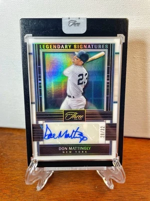 2025 Panini Three and Two DON MATTINGLY Legendary Signatures AUTO #/32 Yankees💎 - Image 1 of 2