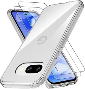 Coque Pour Google Pixel 9a Silicone Transparente Angles Renforces + 2 Verres Tre - Photo 1 sur 4