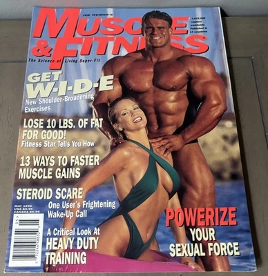 Jay Cutler W/ Female - Muscle & Fitness Bodybuilding Magazine - May 1996 - Image 1 of 4