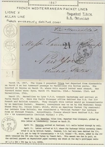 MTM279 1858 TRANSATLANTIC PAID LETTER AUSTRIA TO USA PRUSSIAN CL.MAIL S.HAMMONIA - Picture 1 of 2
