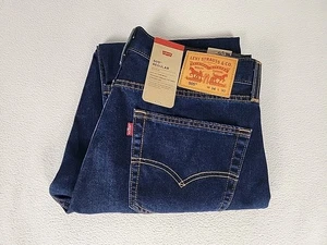 Pantalones de mezclilla Levi's 505 corte regular cremallera pierna recta 34X30 para hombre azul oscuro - Imagen 1 de 12