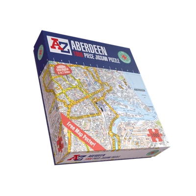 Jigsaw Puzzle Multicolour 66x50cm 1000pc Cardboard Aberdeen Street Map Collector - Image 1 of 4