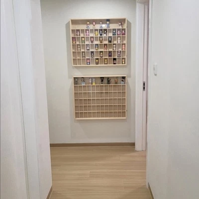 Wooden Display Storage Cabinet,1:64 Toy Storage Hot Wheels Diecast Car Matchbox - Image 1 of 4