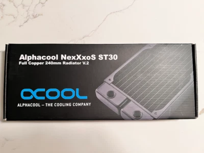 alphacool nexxxos st30 v.2 240mm white special edition radiator - Image 1 of 2