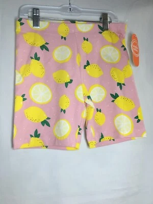 NWT Wonder Nation Pink Lemon Biker Shorts Girls Tough Cotton Multicolor U Pick - Image 1 of 4