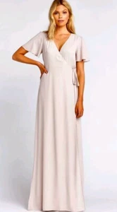 Show Me Your MuMu Noelle Wickelkleid - Small - Farbe Taupe / Show Me The Ring knackig - Bild 1 von 9