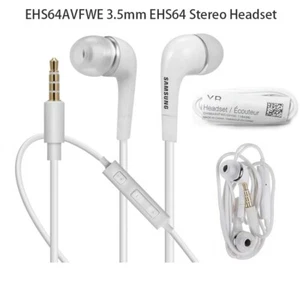 Genuine Samsung Handsfree Headphones Earphones EHS64AVFWE Wired Earbud 3.5 White - Picture 1 of 5