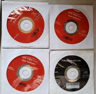 Canon IPF780 Software CDs Macintosh Windows x32 x64 ImagePROGRAF Posterartist  - Image 1 of 4