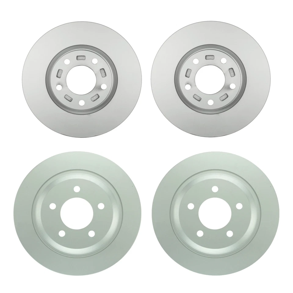 Kit de rotores de freio a disco Bosch QuietCast dianteiro 299,9 mm e traseiro 301,8 mm para Mazda 5 - Imagem 1 de 1