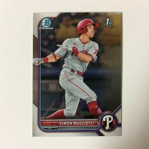 Bowman 2022 - Chrome Prospects #BCP-40 Simon Muziotti 1st Bowman - Imagen 1 de 2