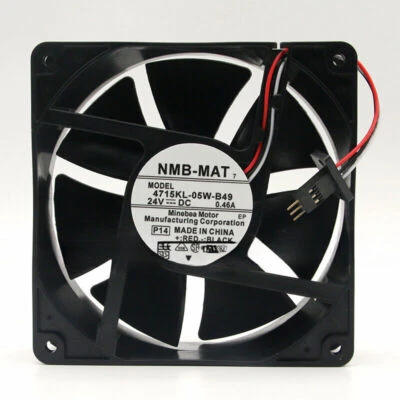 NMB-MAT 4715KL-05W-B49 12038 24V 0.46A 3-pin FANUC Plug Inverter Fan - Image 1 of 4