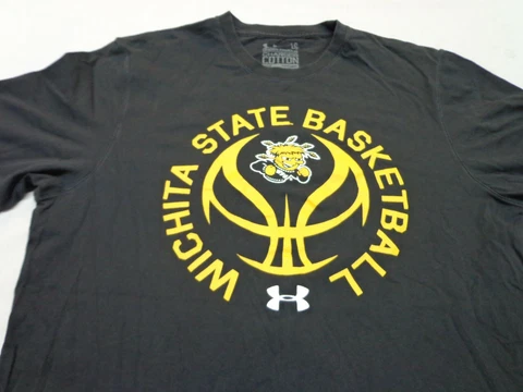 Under Armour Wichita State Basketball  Heat Gear  T-Shirt Size Large Loose Cover