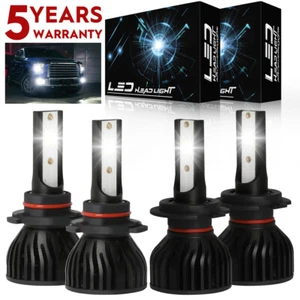 For Suzuki Hayabusa GSX1300R 1999-2007 LED Headlight Bulbs High Low 9005+H7 P4C - Picture 1 of 11