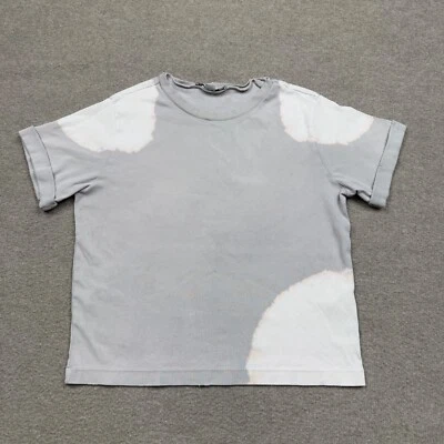 Allsaints T Shirt Women's Size XS Gray Short Sleeve Cropped Boxy Fit Oversized - Image 1 of 4