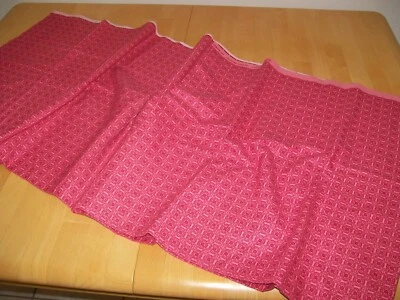 New Heritage Collection Flannel Material Fabric Red Pink Retro Print 2 Yards - Image 1 of 4