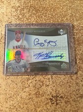 2005 Upper Deck Reflections Dual Signature Casey Kotchman Keith Hernandez Auto