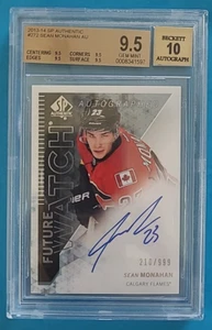 2013-14 Sean Monahan SP Authentic Future Watch Rookie Auto RC /999 BGS 9.5/10 - Picture 1 of 2