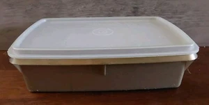 Tupperware Stow-N-Go Costura Artesanía Aparejos Caja Organizador 767-14 Dorado 9.5x6.75 - Imagen 1 de 7