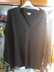 Jumper negro cuello en V GAP talla pequeña - Imagen 1 de 4