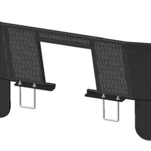 D-Flector Campervan Mesh Stone Guard | Centre Cut-Out | 1-Pcs Powder Coated Stee - Picture 1 of 4