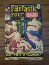 Fantastic Four #61 1967 Silver Age Marvel Comics Rare  Sandman VF- 7.5