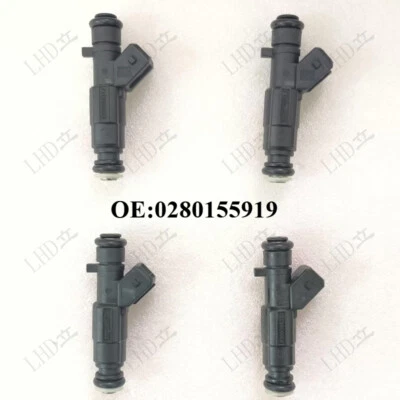 4 piezas nuevo inyector de combustible 0280155919 para Volkswagen Caddy Flight Lupo Polo 1.4- Foto 1 de 4