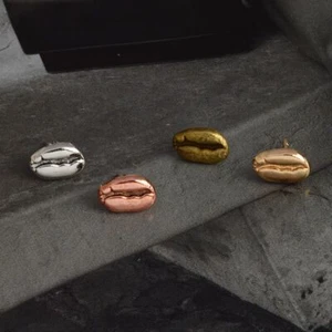Kaffeebohnen Pin Brosche - Jacken Metall Revers Abzeichen Kleidung Mode Schmuck - Bild 1 von 6