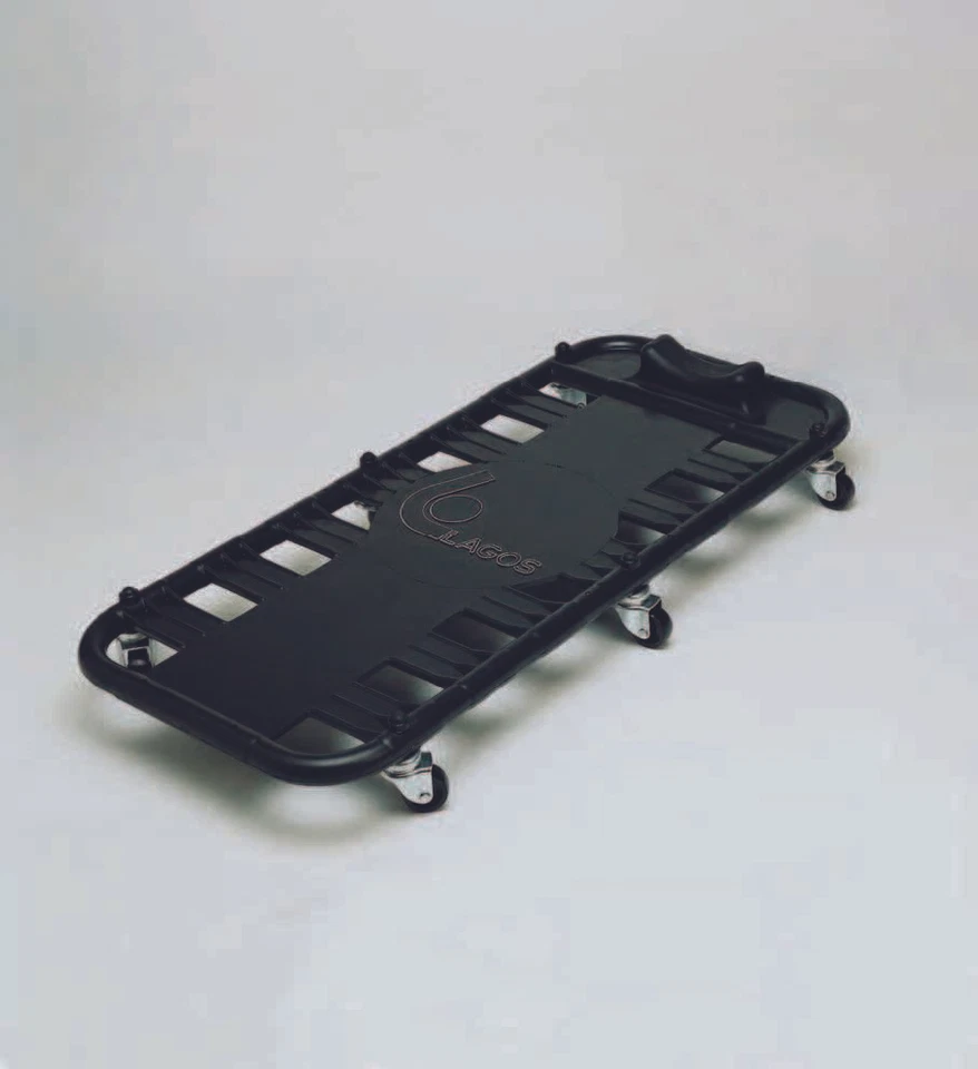 LAGOS SKATER CARRELLO SOTTOAUTO IN GOMMA DA MECCANICO CON POGGIATESTA 6 RUOTE